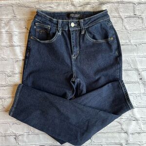 Judy Blue Mom Jean Dark Denim Size 1/25 Comfy Casual Stretchy EUC Work Office